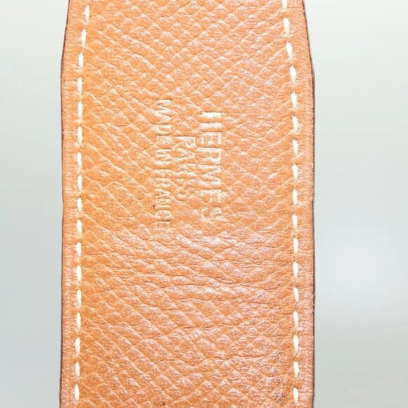 HERMES Constance H Belt Leather 31.1"" Black Auth ki5928 - Picture 9 of 10